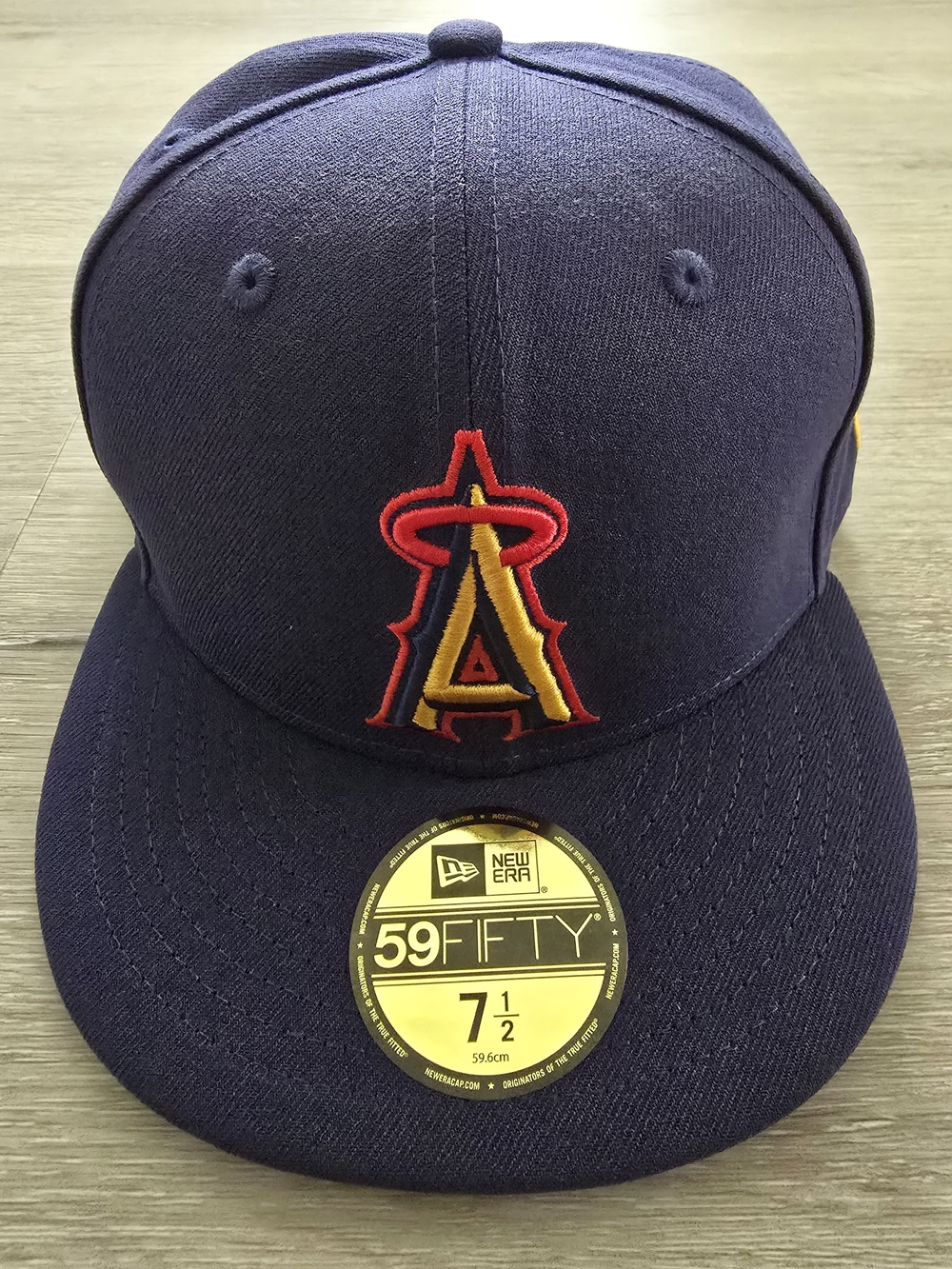 New Era Los Angeles Anaheim Angels Fitted Hat Size 7 1/2 Brand New Flannel UV